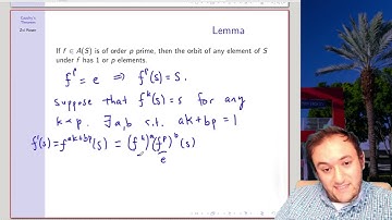Modern Algebra: Week 5 (Cauchy