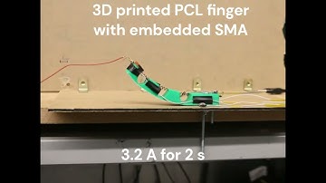 3D printed finger  with  capacitive senor and strain sensor  and actuated by SMA