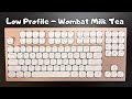 *silent* Low Profile Wombat Milk Tea Keyboard Review (GIVEAWAY)