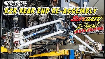 How to Rebuild a Polaris RZR Rear End - DIY Step by Step Re-Assembly Procedure - #TeamAJP RZR Build
