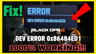 How to Fix DEV ERROR 0x86484ED1 in Black Ops 6 / Warzone on Xbox (QUICK FIX)🛠️