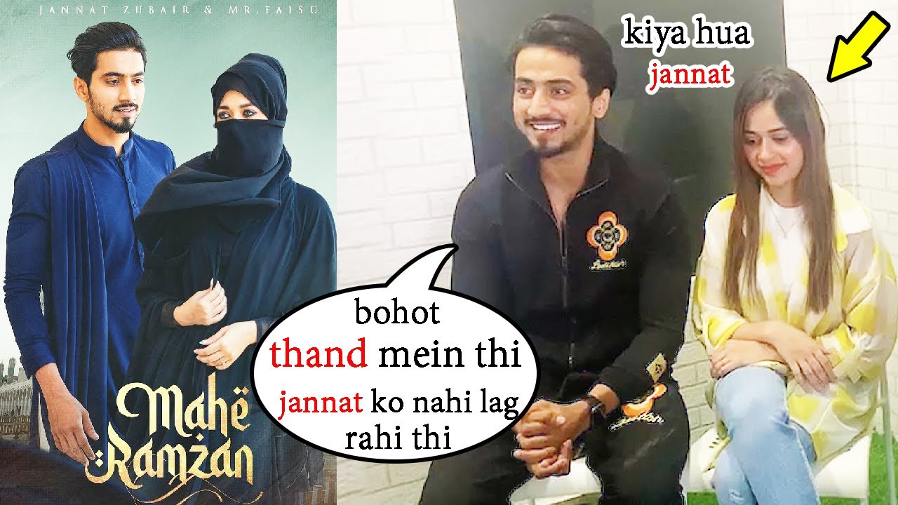 Mr Faisu And Jannat Zubair's Interview For Their New Song Mahe Ramzan | #fainat Song