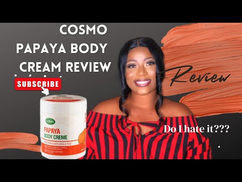 Honest COSMO Papaya Body Creme L Cream Review Skincare Creamreview 