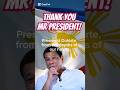 Thank you Mr President Rodrigo Roa Duterte #prrd #duterte #tataydigong #du30 #philippines #icc