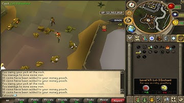 Runescape training 3 skills in the same time mining, smithing, magic! 100k+ xp/hour
