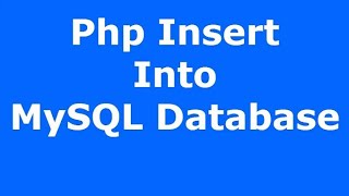 HOW TO INSERT/ADD DATA INTO DATABASE USING PHP AND MYSQLI