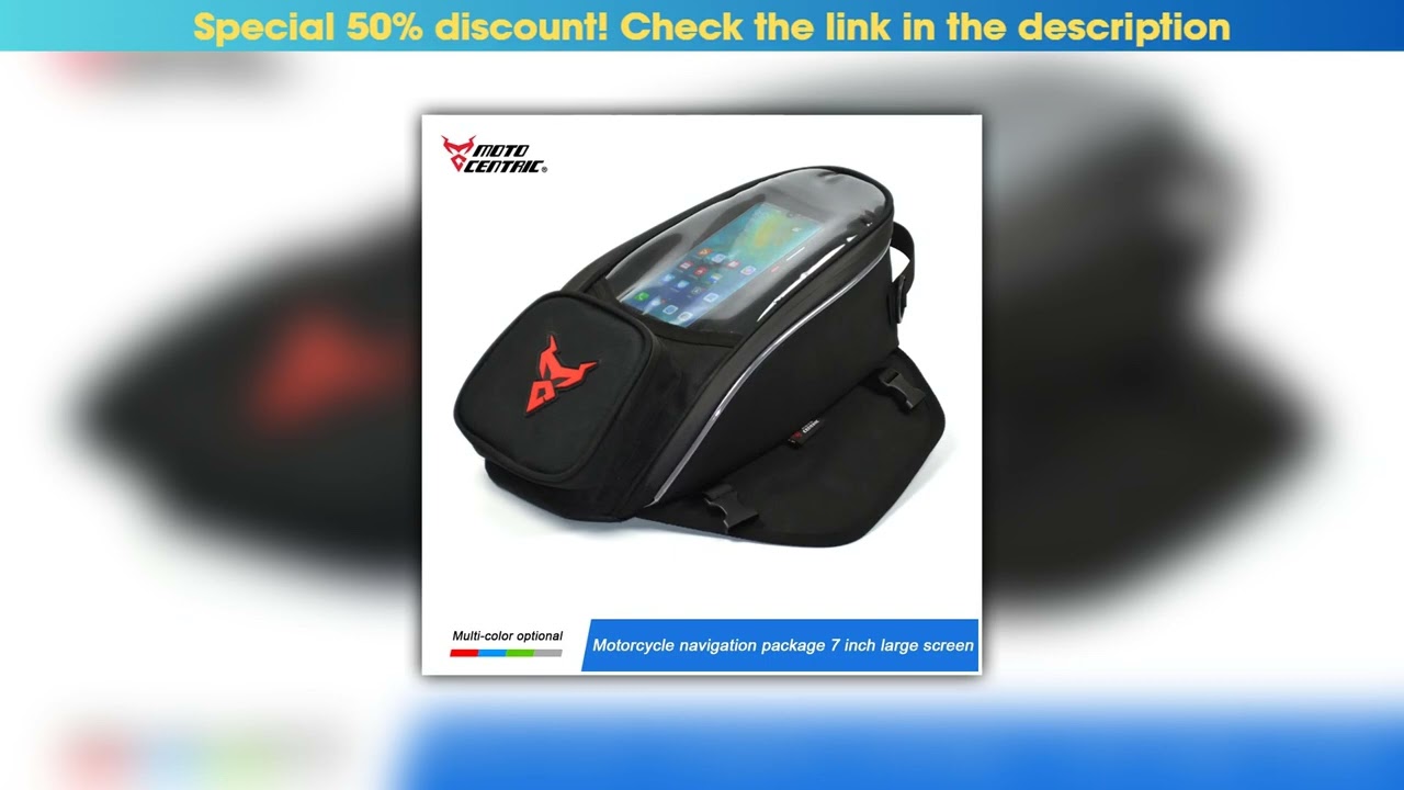 First Look Waterproof Magnetic Motorcycle oil Fuel Tank Bag Navigation Universal Motorbike Riding C