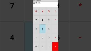 Calculator with GUI using Python Tkinter
