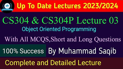 cs304 lecture 3|cs304p lecture 3| cs304 short lectures|cs304p short lecture 2 | by Muhammad Saqib