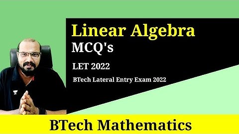 Linear Algebra (MCQ