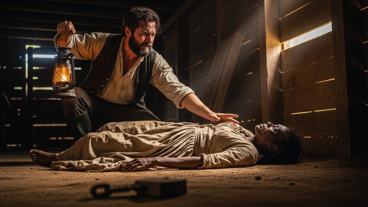 O CAPATAZ ESCONDEU A ESCRAVA NO PORÃO PARA MORRER… MAS ALGUÉM DESCOBRIU.