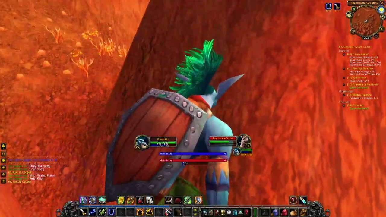 WoW Classic Hardcore – Troll Shaman Leveling (No Commentary) pt. 5