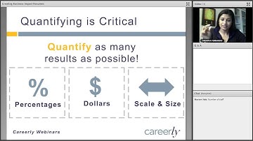 Careerly Webinar Excerpt: How to Quantify Your Resume Bullets