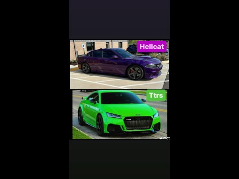Audi Ttrs vs Hellcat Charger (mods in desc) #ttrs #hellcat