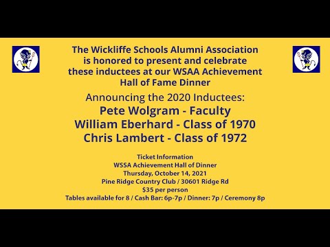 Download 2020 Class of the WSSA Achievement Hall of Fame - Induction Ceremony