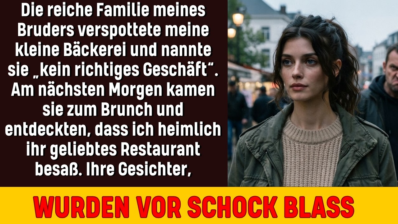 Ich habe jahrelang geschwiegen, wenn meine Familie mich verspottete. „Erfolg erfordert Größe, Emily, nicht Gebäck in Papiertüten“, hat mein Bruder am Thanksgiving-Tisch gesagt, während alle...