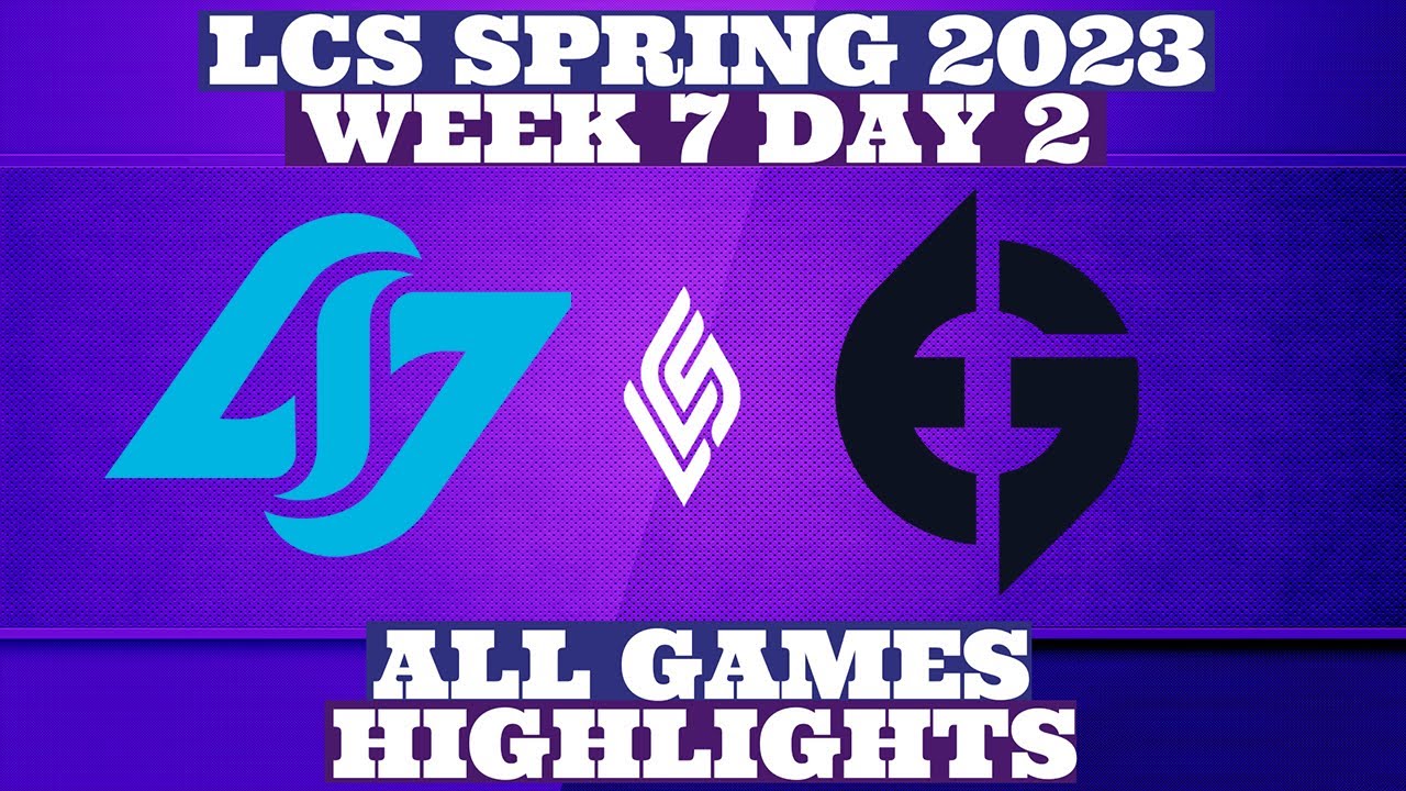 EG VS CLG LCS Highlights Week 7 Day 2 LCS Spring 2023 Highlights by