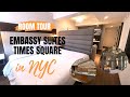 Embassy suites nyc times square room tour newyorkcity