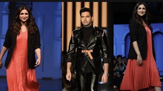 Parineeti Chopra Raghav Chadda Stylish Ramp Walkparineet Ramp Walk For Delhi Fashion Week