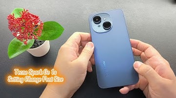 Tecno Spark Go 1s Setting Change Font Size