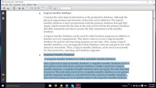 Oracle 11g Data Guard Configuration DG Concept