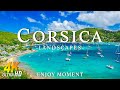Corsica 4k  relaxing music with beautiful natural landscape  amazing nature  4k ultra