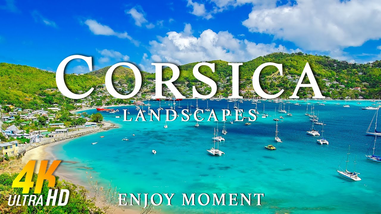 Corsica 4k   Relaxing Music With Beautiful Natural Landscape   Amazing Nature   4K Video Ultra HD