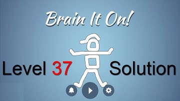 Brain It On Level 37 Solution - Make the ball touch the right wall {3 Stars}