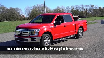 Landing in moving truck (30sec version) - drone-in-a-box