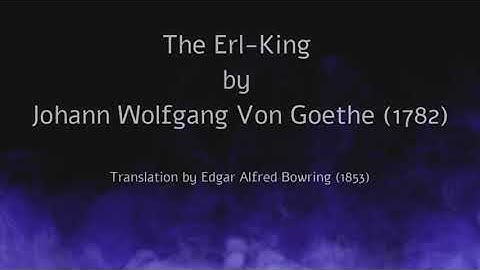 The Power of Nature (The Erl-King by J.W. Von Goethe)