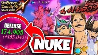 UNBELIEVABLE DAMAGE! 175,000 DEFENSE TARMIEL NUKES PVP! | 7DS: Grand Cross