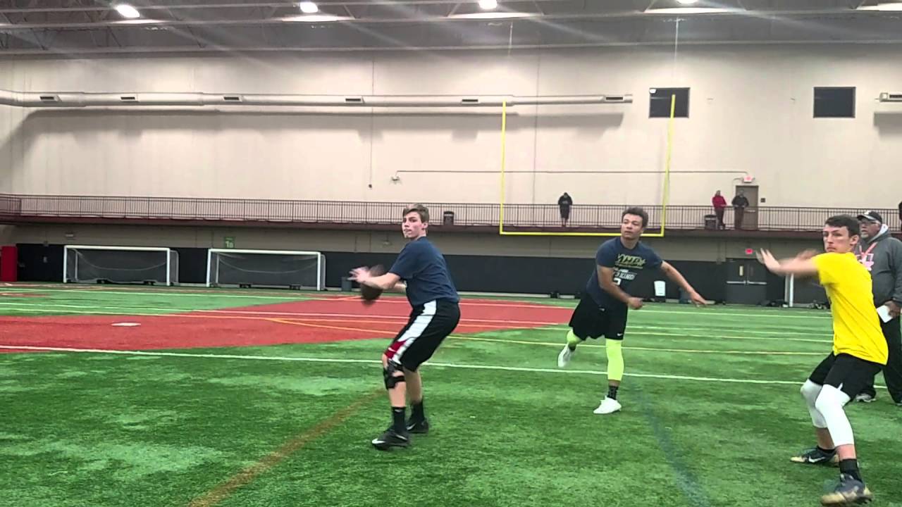 NUC Sports 3 KIngs Quarterback Challenge, Chicago IL Drop and Identify Drills 4