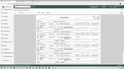 Acumatica   Lot and Serial Recall