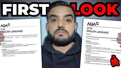 Hands On With The New 2026 AQA GCSE English Language Exam Papers