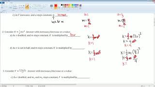 AP Physics 1 lesson on Proportions