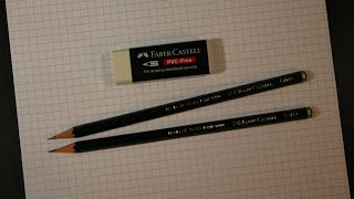 Faber Castell 9000 HB 2B and Eraser Review