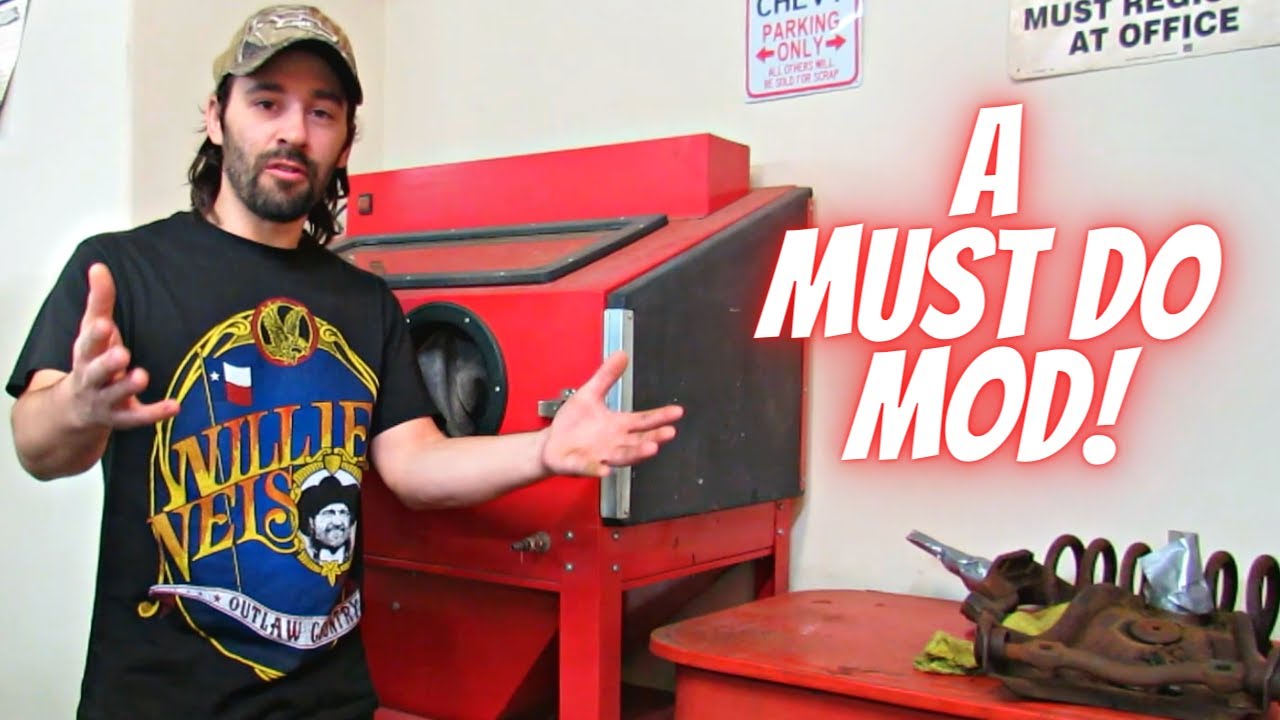 Faster Blasting Speeds With The Used Harbor Freight Sandblaster YouTube