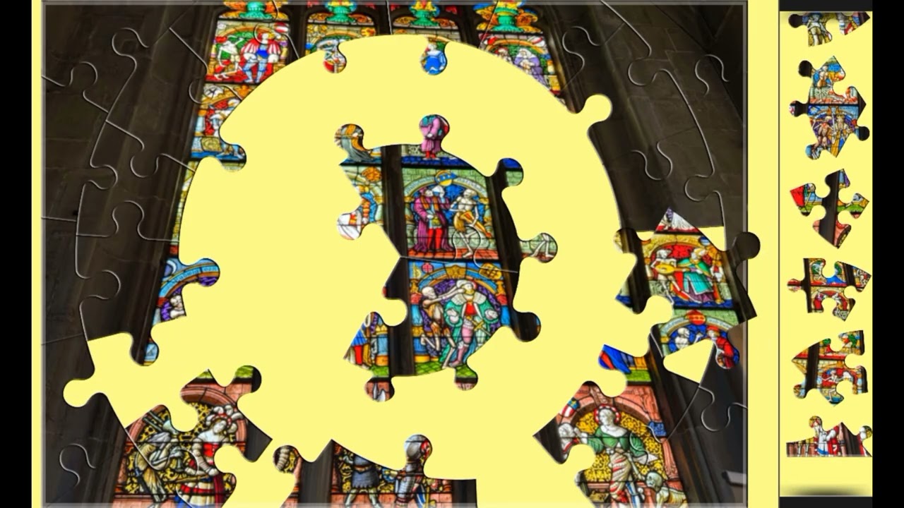 Swiss Church Window❤️❤️ jigsaw puzzle🧩🧩 || 