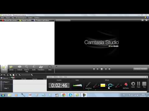 Как записать видеоурок в Camtasia studio 7