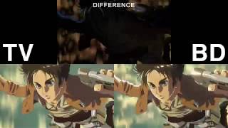 Attack on Titan Season 3 - Opening 1 (TV\/Blu-Ray Comparison)