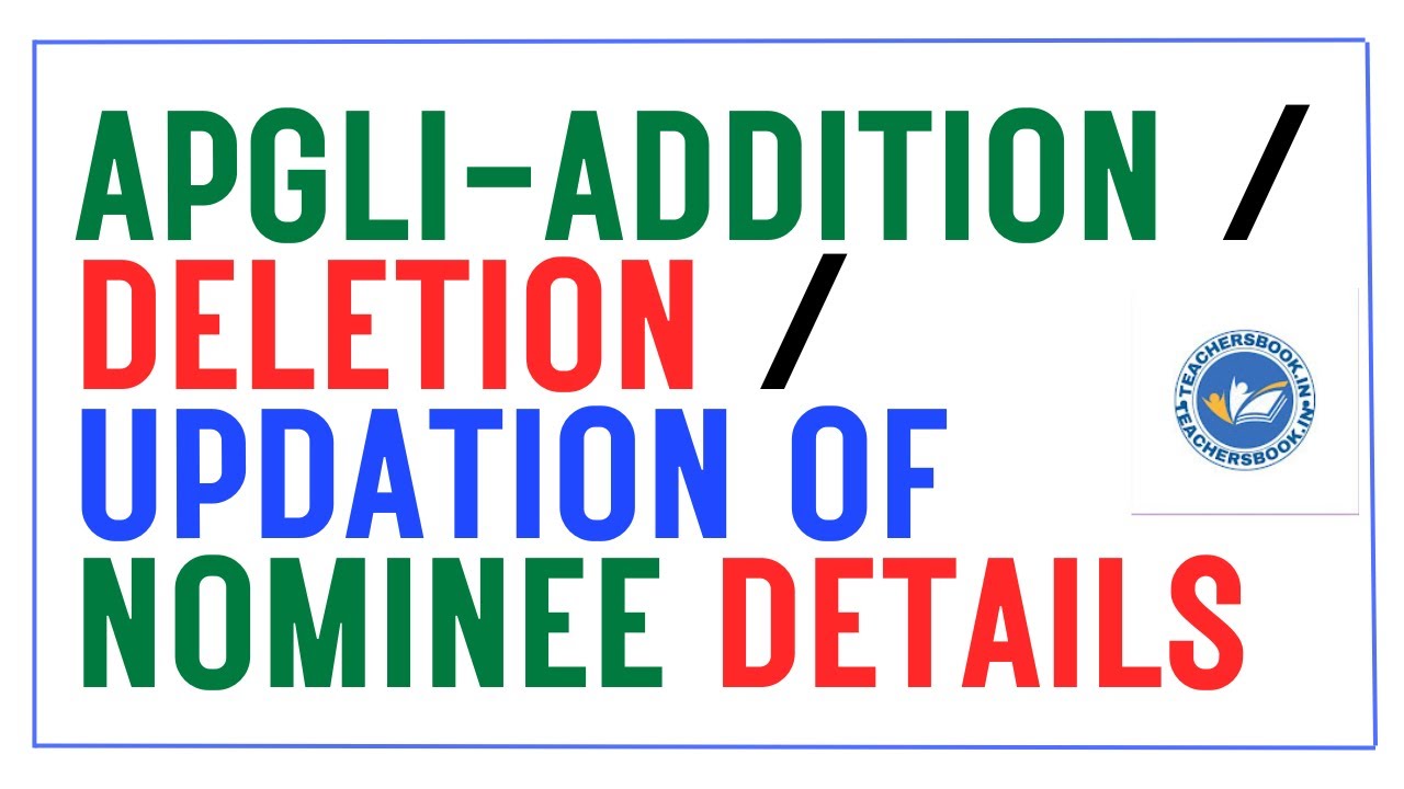 NIDHI  PORTAL - APGLI BONDS NOMINEE DETAILS UPDATION / DELEATION / ADDITION STEP BY STEP PROCESS