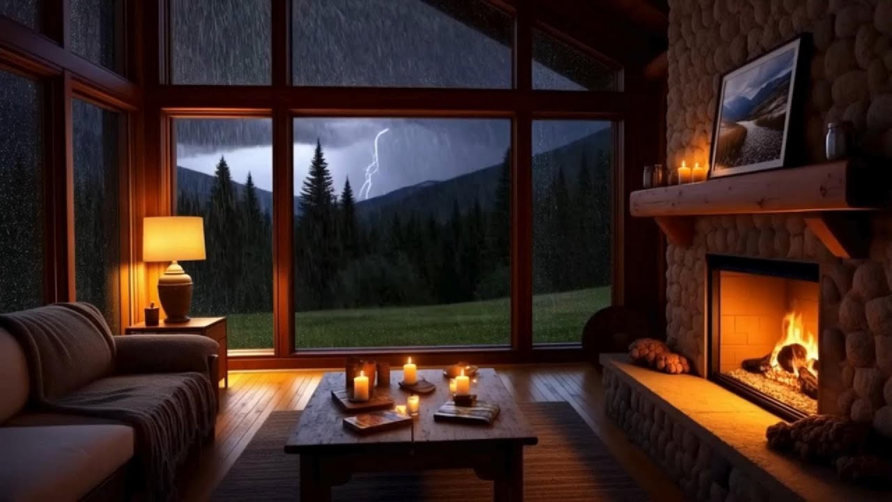 Rain Sounds for Sleeping and Thunder Sounds For Sleeping, Relaxing in ...