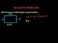 Perimeter of a Rectangle Using Variables