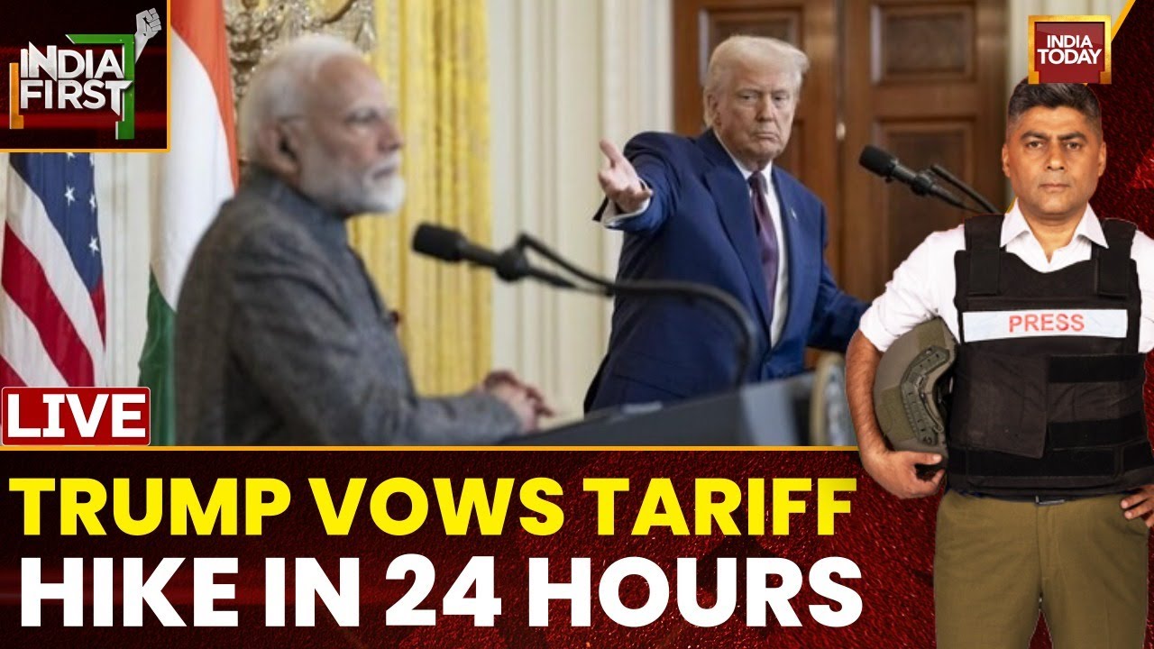 India First LIVE | India-US Tariff War Escalates: Trump Says India Not A Good Trading Partner