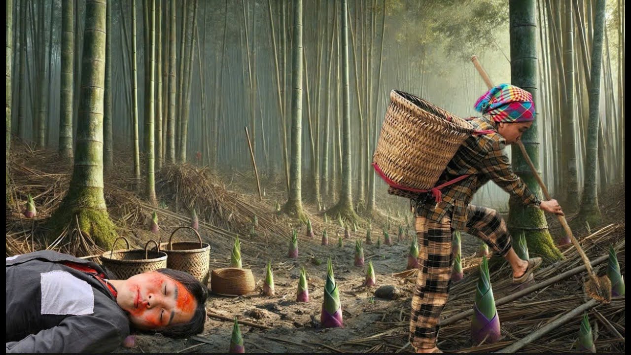 Single mother: Going into the forest to harvest bamboo shoots after ...