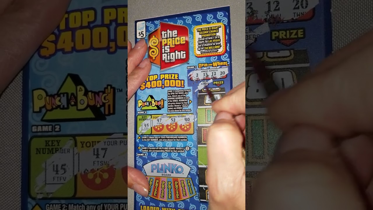 The Price is right. scratcher