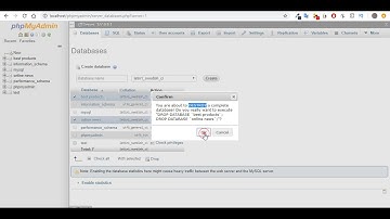 How To Create And Delete Databases In LocalHost