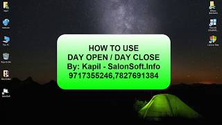 Salon  Billing Software :: How To Close and Open a Day screenshot 3