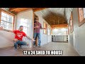 I Can't Beleive We Pulled This Off! Off Grid SHED TO HOUSE / Tiny House