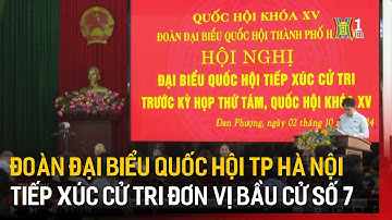 Đoàn ĐBQH TP Hà Nội tiếp xúc cử tri đơn vị bầu cử số 7 | Tin tức